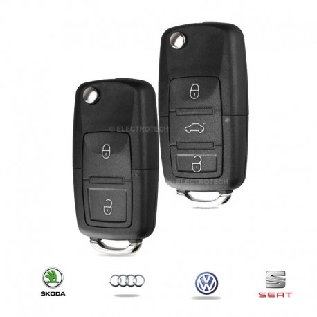 Double clé Volkswagen Seat Audi Skoda